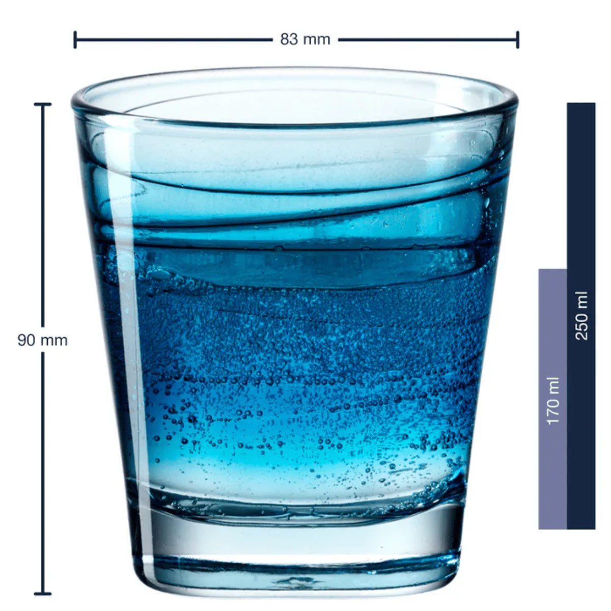 Leonardo Waterglazen Vario Struttura 250 ml — nieuw