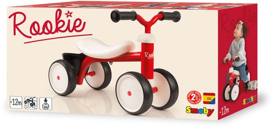 Smoby Rookie Rood Loopauto — zo goed als nieuw