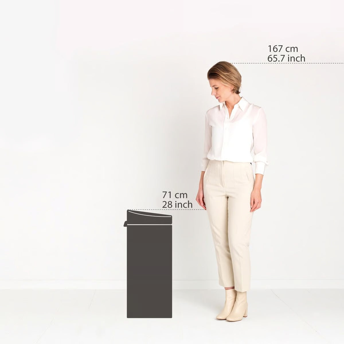 Brabantia Touch Bin Prullenbak - 30 liter β Nieuw maar beschadigd