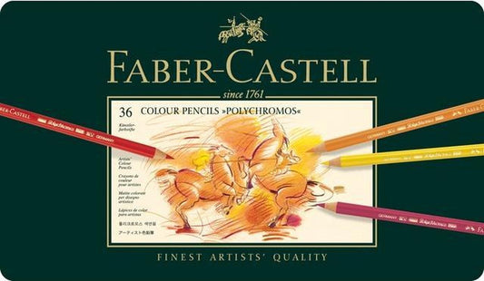 Faber-Castell Polychromos kleurpotloden 36 stuks in blik — Zeer goed