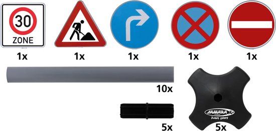 Jamara Buitenspeelgoedverkeersset - Set β zo goed als nieuw