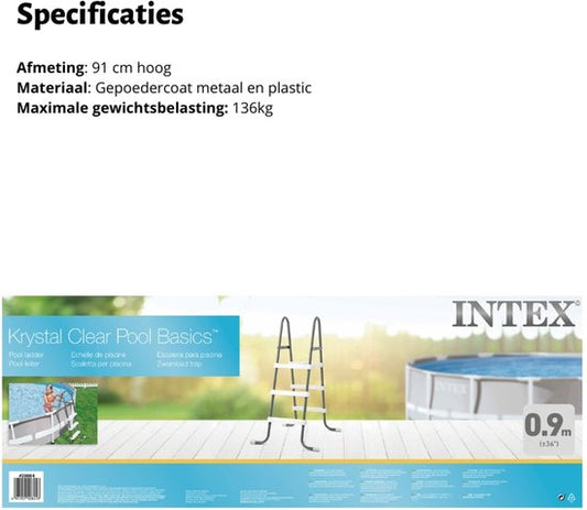 Intex Zwembad Ladder 91 cm — zo goed als nieuw