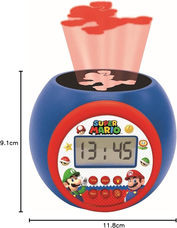 Super Mario Projector Wekker met Timer β gebruikt