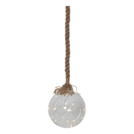 STAR Trading Jutta Kerstbal Kerstverlichting LED Ø15 cm Glas/Helder — Zeer goed