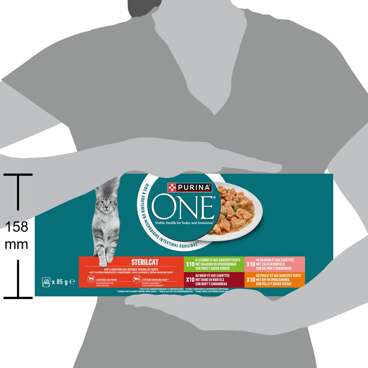 PURINA® ONE® Sterilcat Natvoer Zalm, Kal — zo goed als nieuw