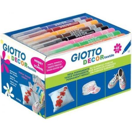 Giotto Decor Textile Schoolpack 48 stuks — zo goed als nieuw