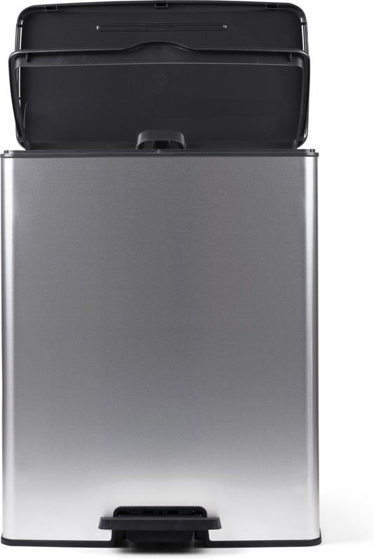 Curver Decobin Prullenbak - 65L - Zilver Metallic — nieuw