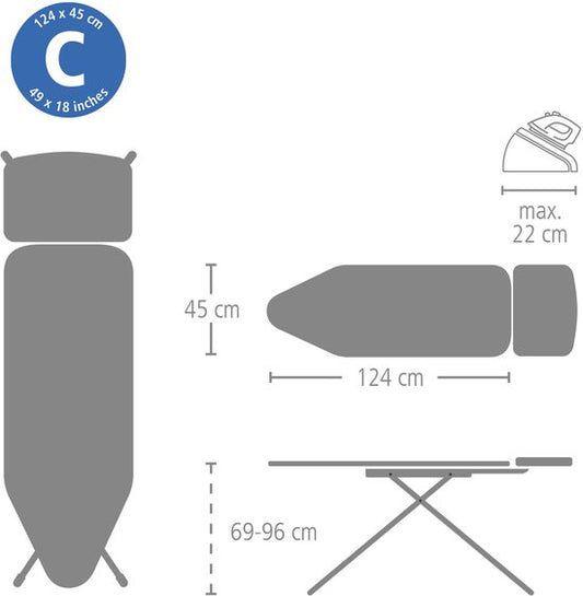 Brabantia Strijkplank C - Stoomgenerator — zo goed als nieuw