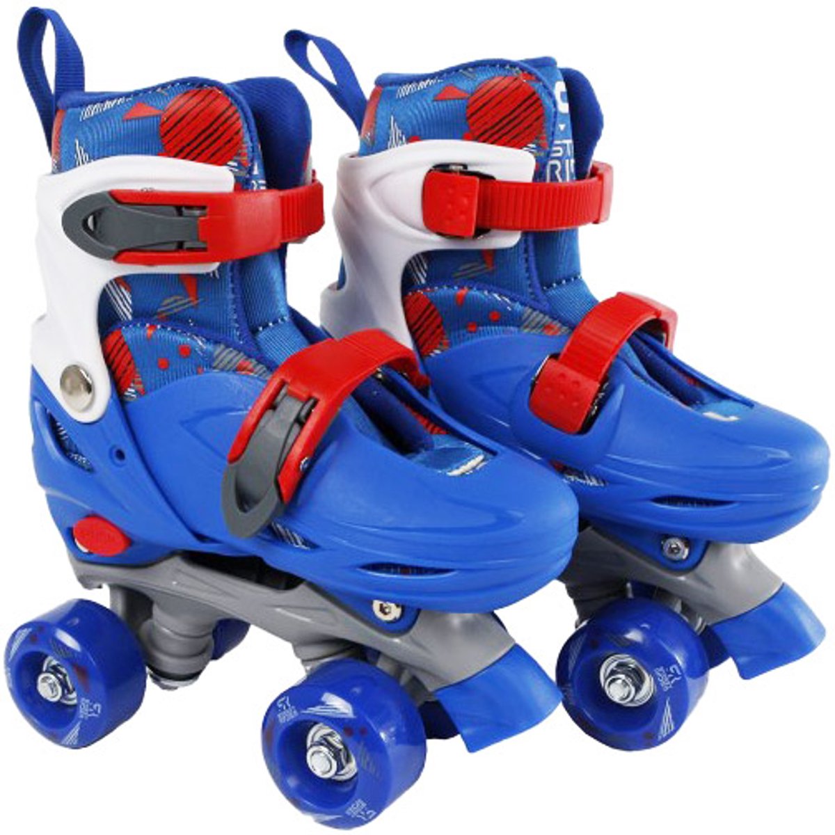 Street Rider Rolschaatsen Blauw Verstelb — zo goed als nieuw