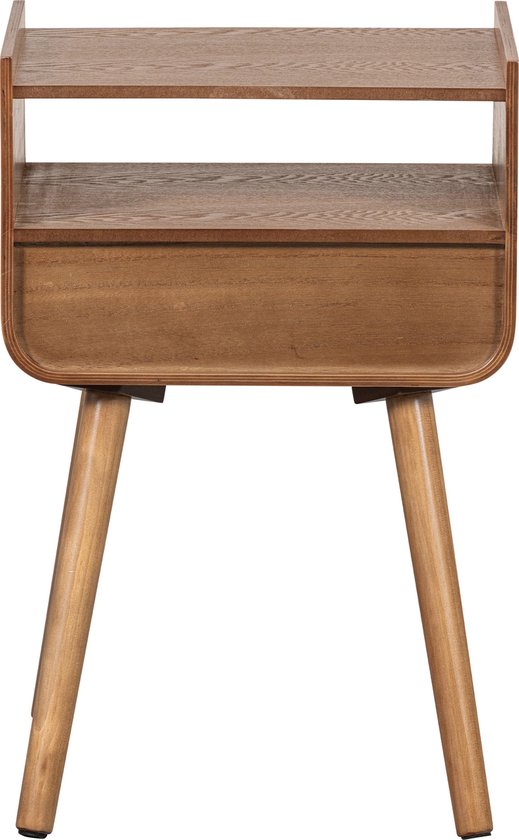 WOOOD Nils Nachtkastje/Bijzettafel - Hout - Naturel - 54x36x30 — Zeer goed