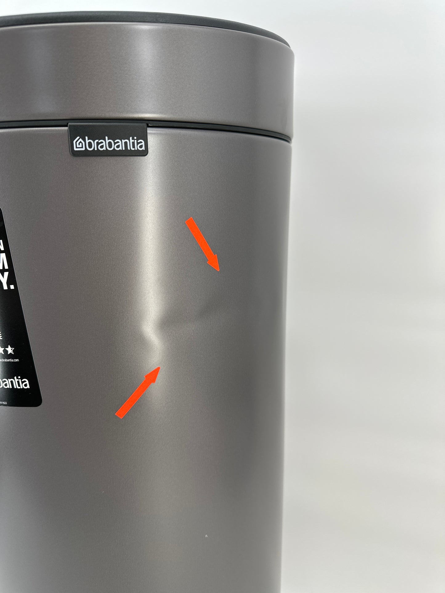 Brabantia Touch Bin Prullenbak 30L — gebruikt
