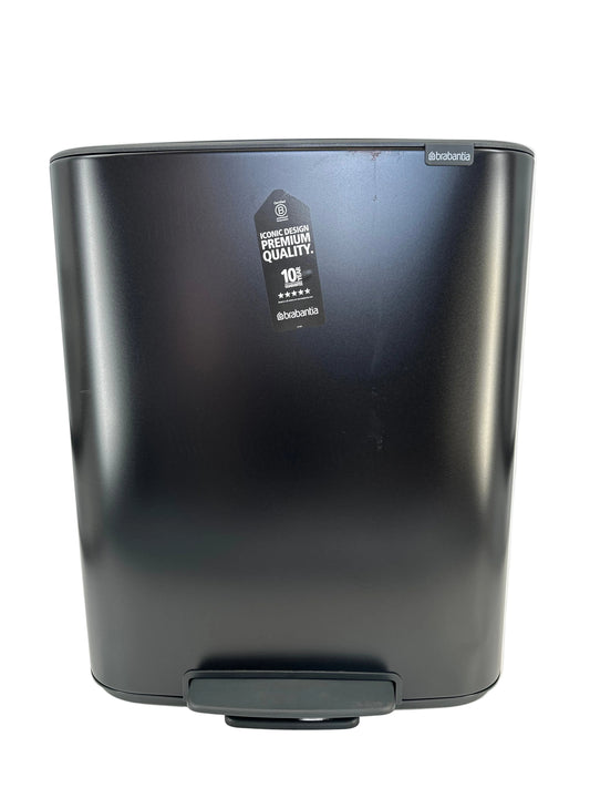 Brabantia Bo Prullenbak - 60 liter - Matt Black — nieuw