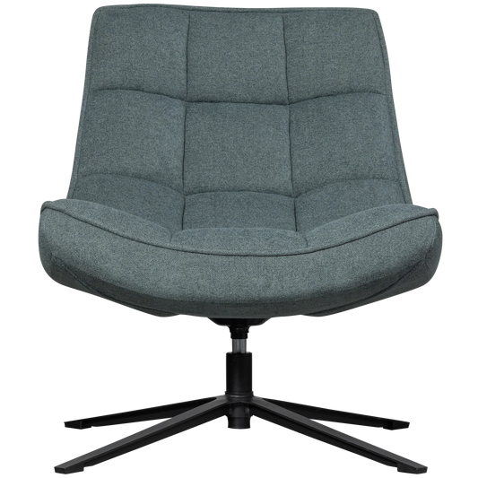 WOOOD Maudi draaifauteuil blauwe steen