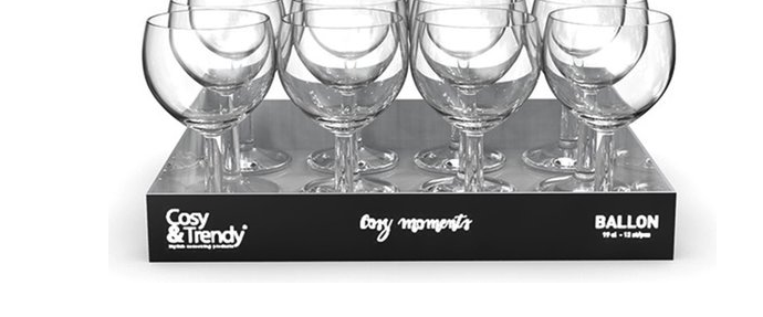 Cosy Moments Ballon 19 cl Wijnglas Doos 12 Stuks