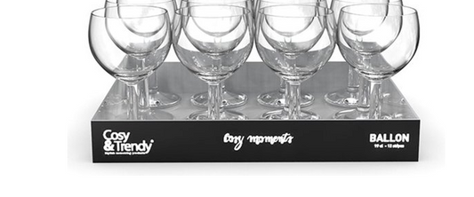 Cosy Moments Ballon 19 cl Wijnglas Doos 12 Stuks