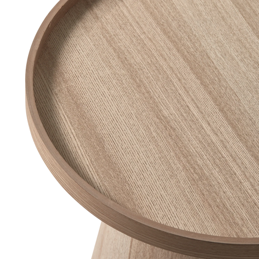 WOOOD Maud bijzettafel conisch hout naturel 38xø39 cm