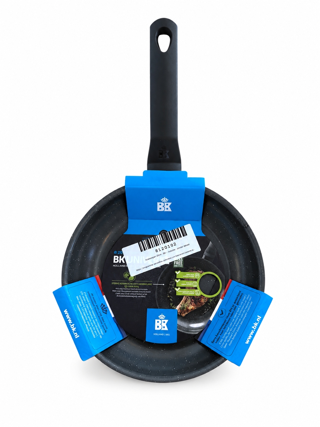 Pannenset Camping & Boot 3-delig — Hapjespan, Koekenpan 24 cm & Kookpan 20 cm — Zeer goed