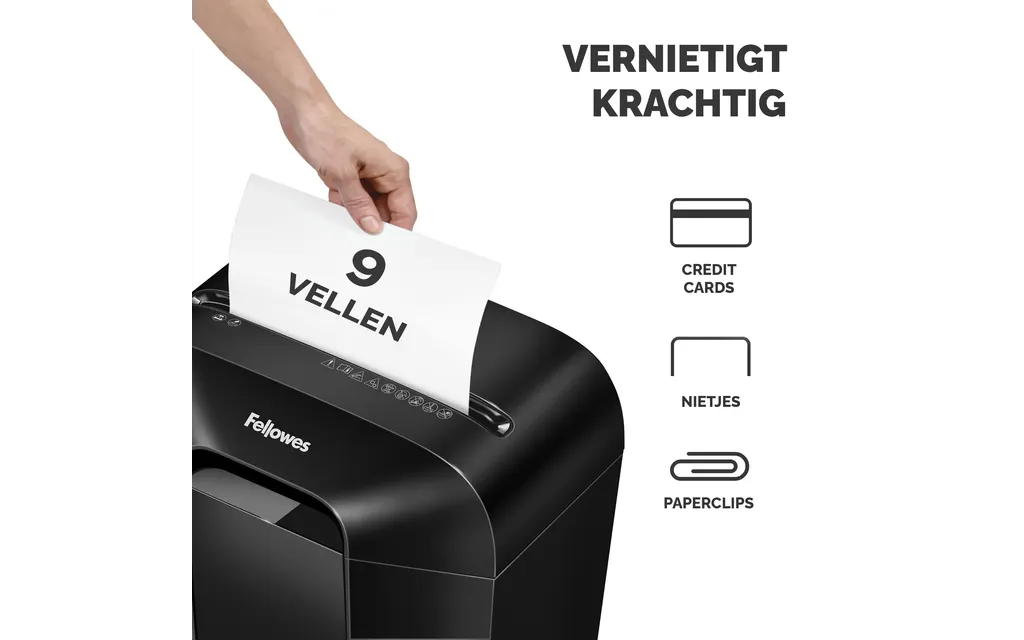 Papiervernietiger Fellowes Powershred LX50 snippers 4x37mm zwart P-4