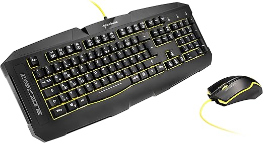 Sharkoon Shark Zone GK15 Gaming Kit (muis en toetsenbord verlichte) zwart