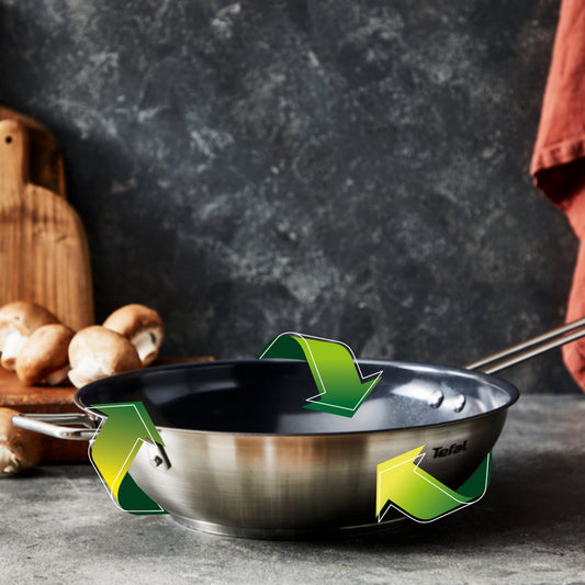 Tefal Nordica Ceramic Wokpan Ø28 cm — zo goed als nieuw