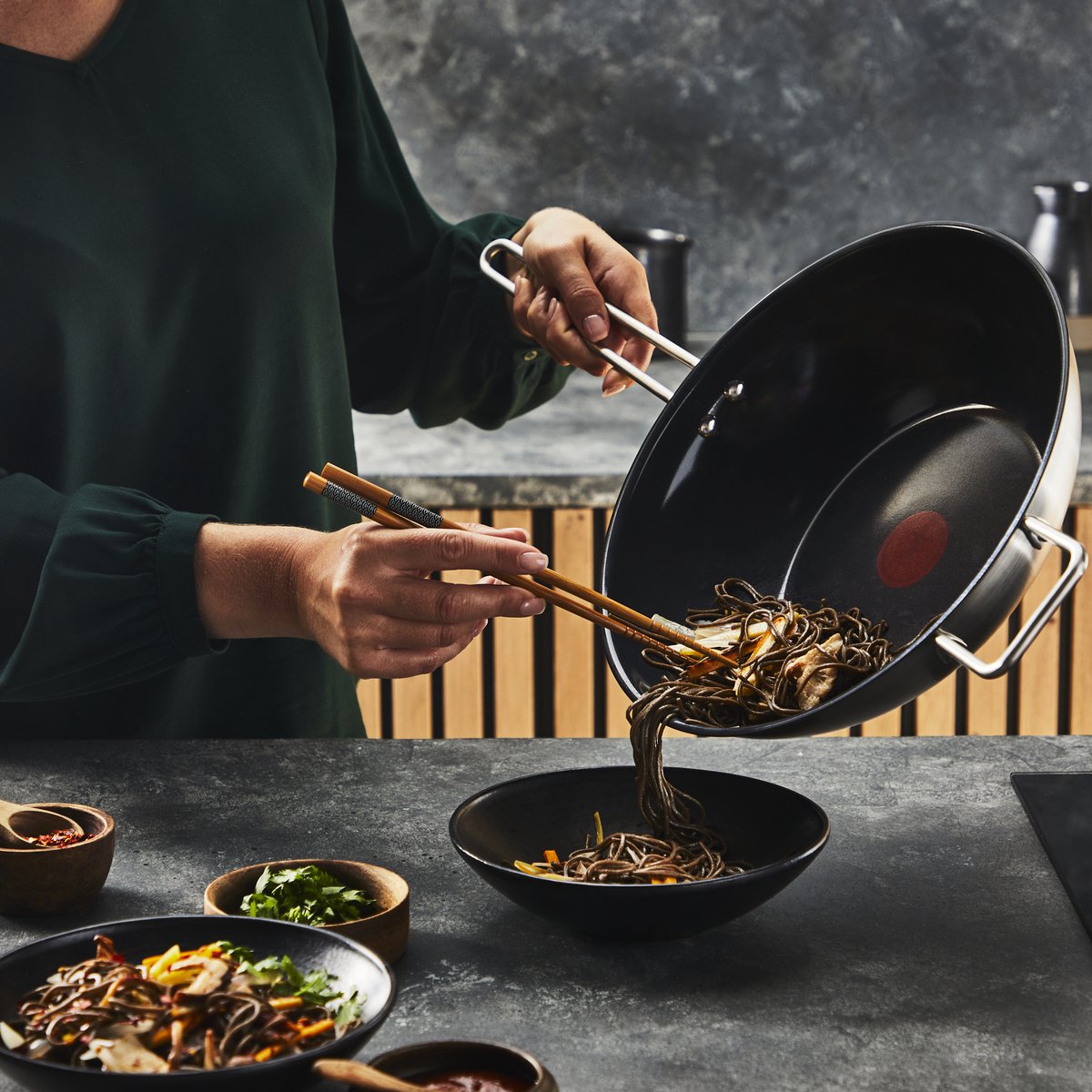 Tefal Nordica Ceramic Wokpan Ø28 CM - Keramisch - PFAS-vrij - Inductie