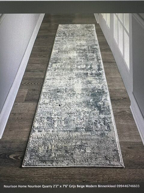 Vloerkleed Nourison Home, Grijs Beige binnenkleed, NIEUW