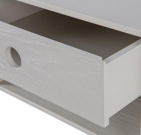 WOOOD Nancy Hangend Nachtkastje - MDF - Mist/Grijs - 20x34x30 cm