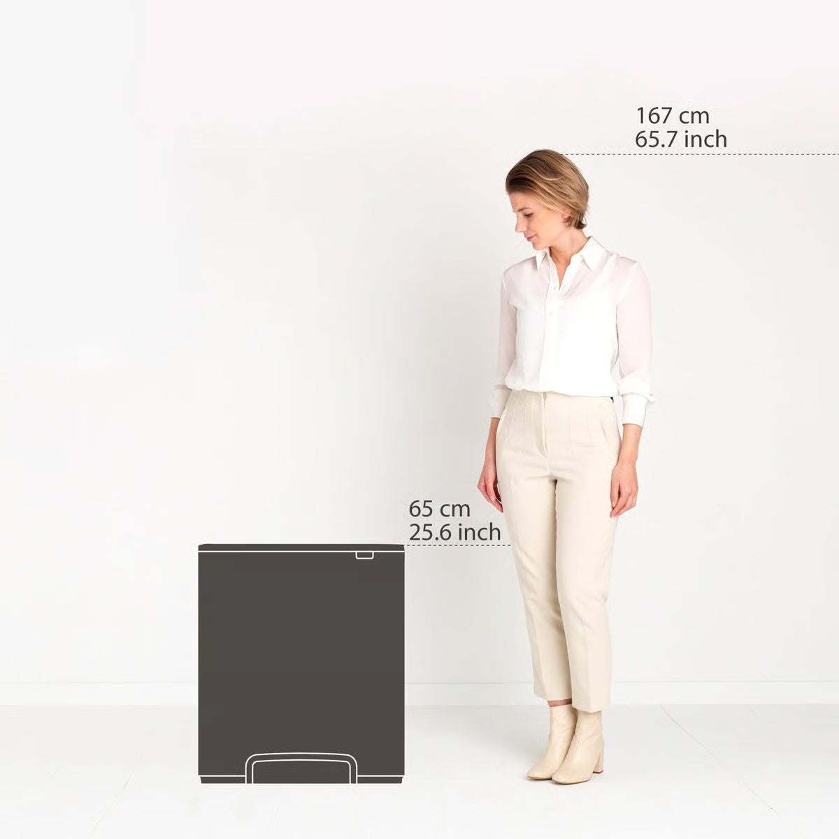 Brabantia Bo Prullenbak 60 liter — Nieuw maar beschadigd