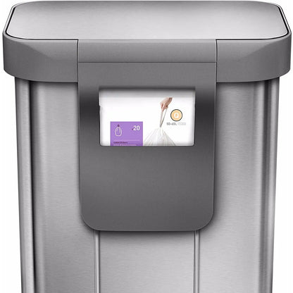 Simplehuman Rechthoekige Pedaalemmer 55L — nieuw
