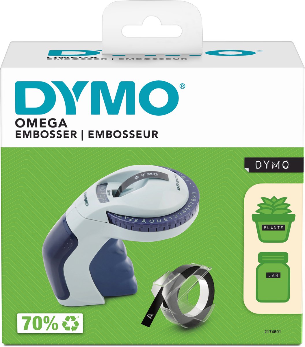 DYMO Omega labelmaker voor reliëfdruk — gebruikt