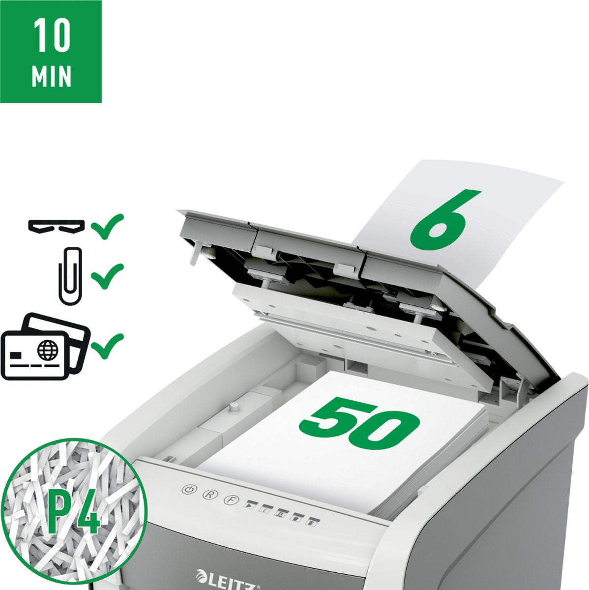 Leitz IQ Autofeed 50X Automatische papie — zo goed als nieuw