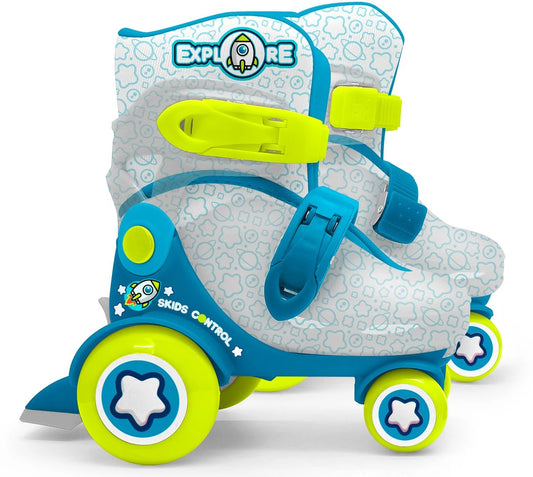 Rolschaatsen Explore blauw/groen maat 23 — zo goed als nieuw