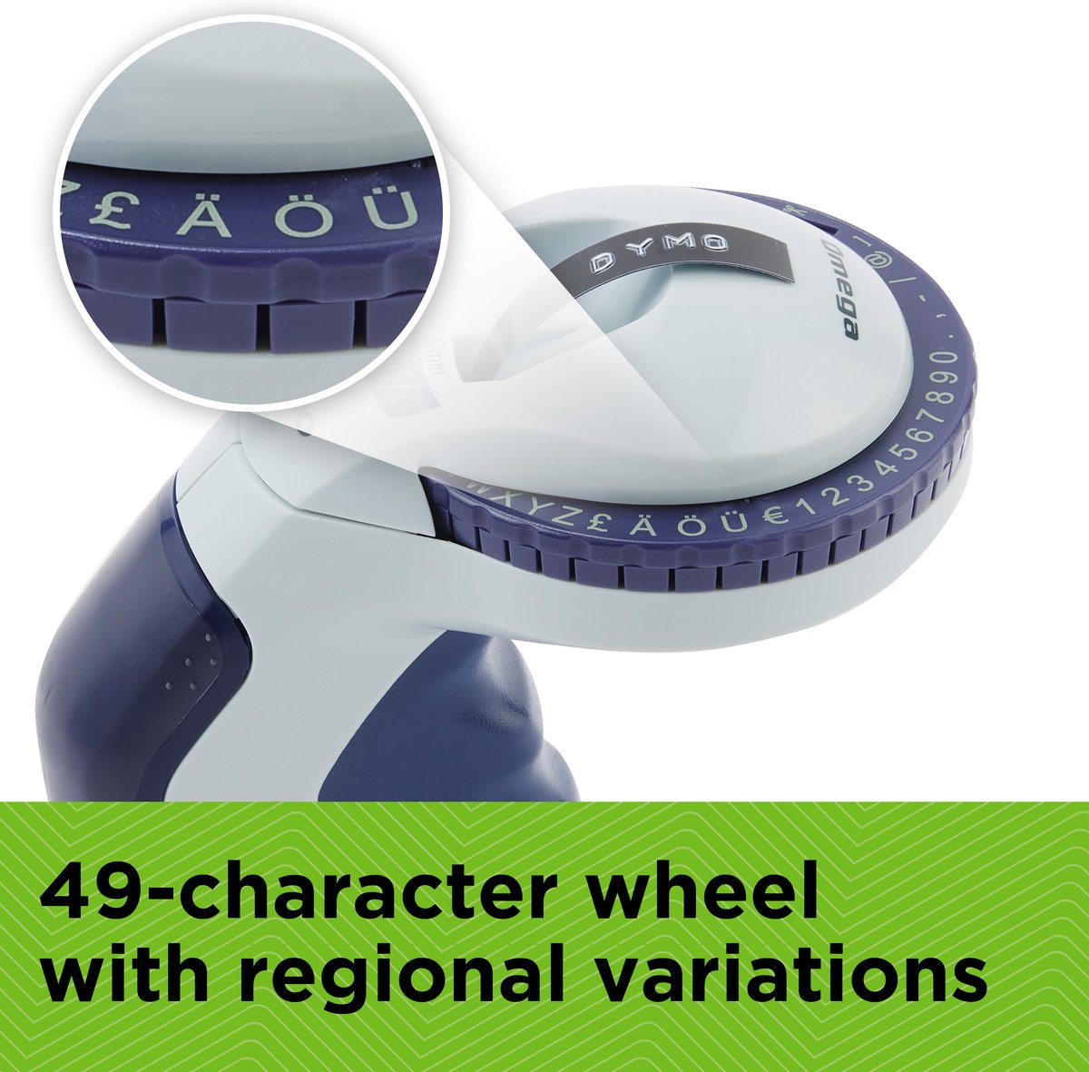 DYMO Omega labelmaker voor reliëfdruk — gebruikt