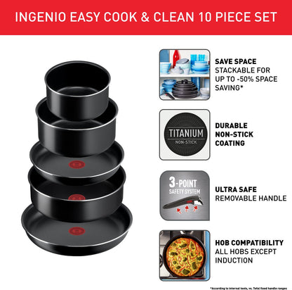 Tefal Ingenio Easy Cook & Clean Pannense — zo goed als nieuw
