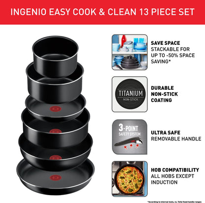Tefal Ingenio Easy Cook & Clean Pannense — zo goed als nieuw