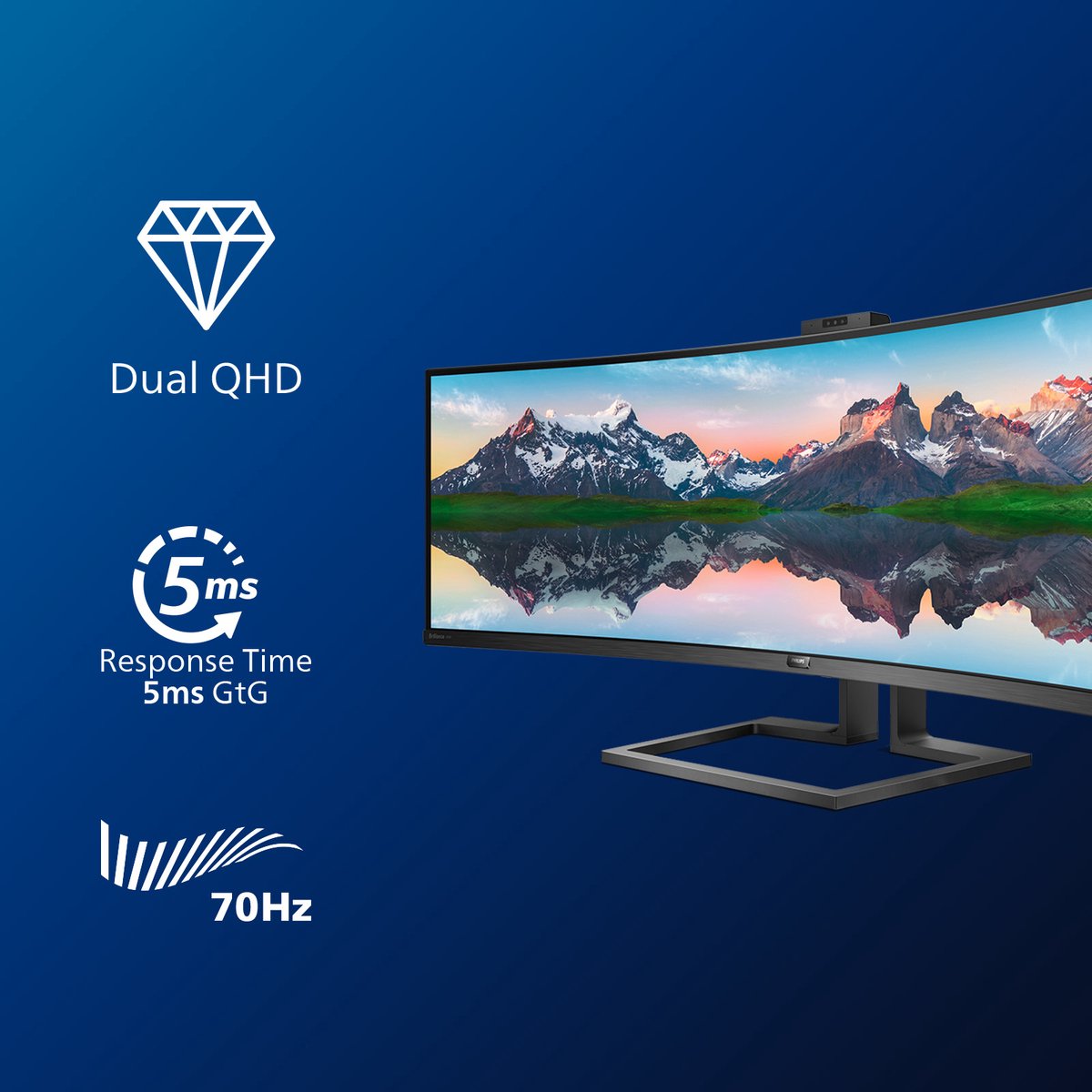 Philips 499P9H UltraWide Monitor — nieuw