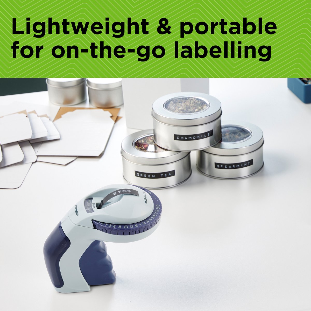 DYMO Omega labelmaker voor reliëfdruk — gebruikt