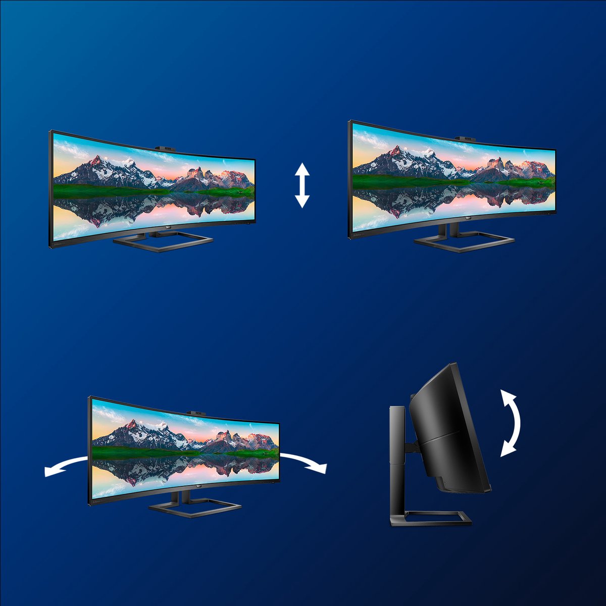 Philips 499P9H UltraWide Monitor — nieuw