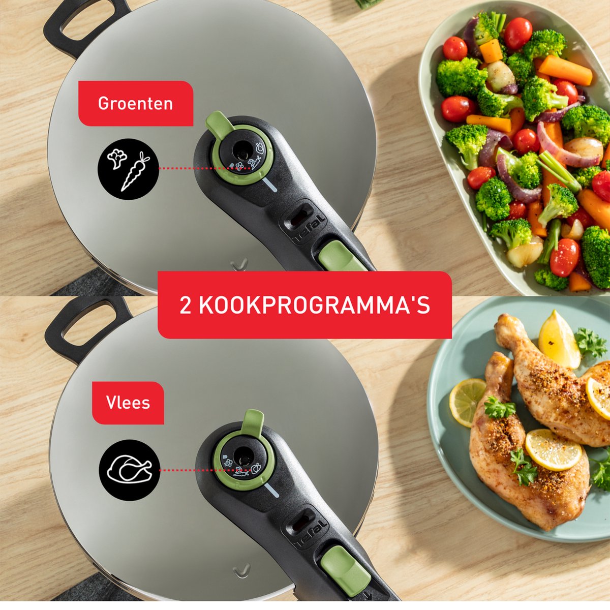 Tefal Secure 5 Trendy Snelkookpan 4L — zo goed als nieuw