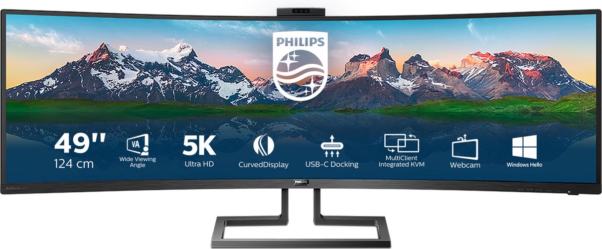 Philips 499P9H UltraWide Monitor — nieuw