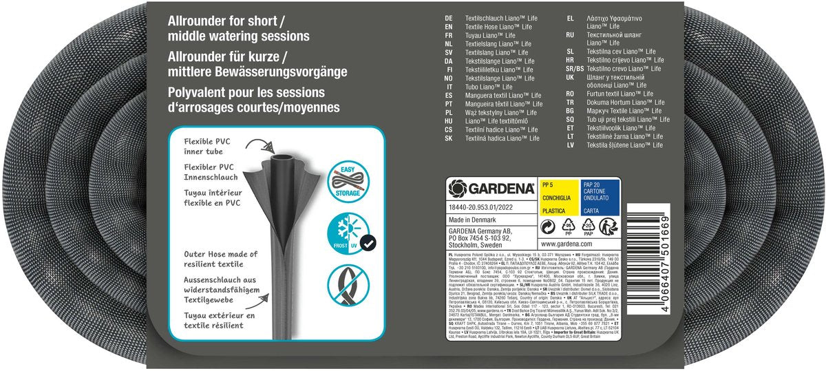 GARDENA Textielslang Liano™ Life 10m — zo goed als nieuw