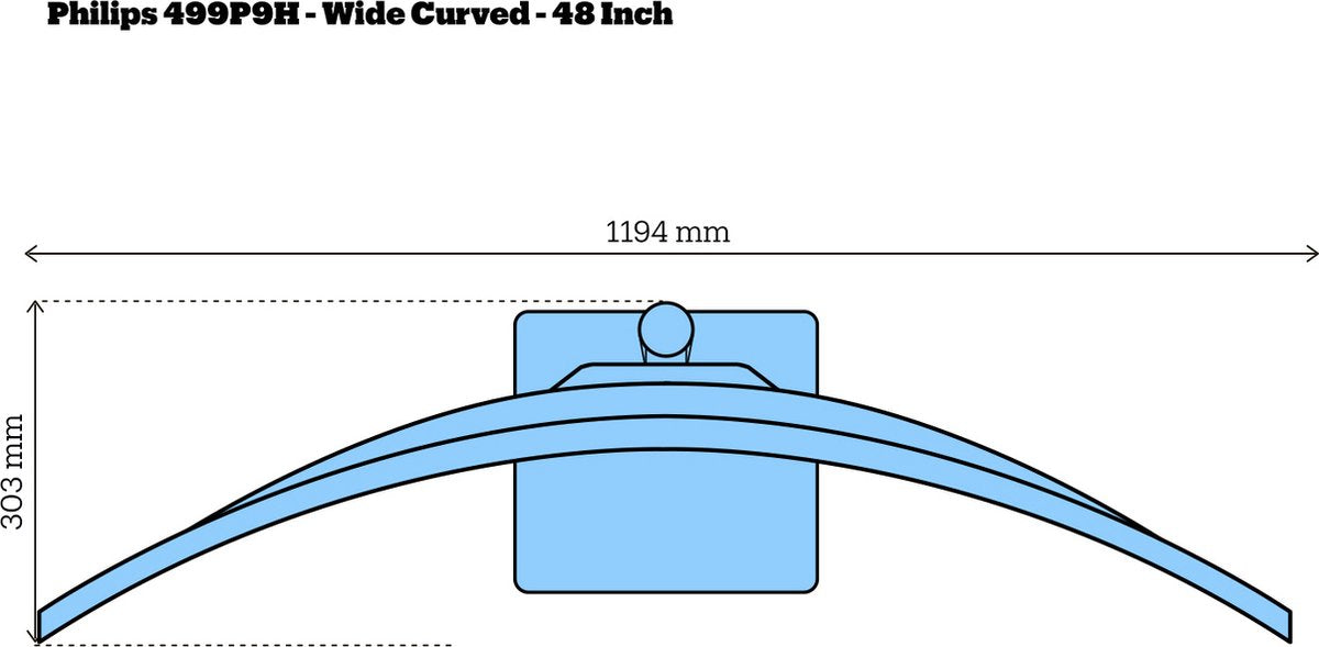 Philips 499P9H UltraWide Monitor — nieuw