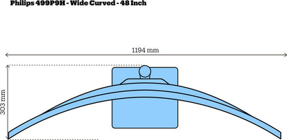 Philips 499P9H UltraWide Monitor — nieuw