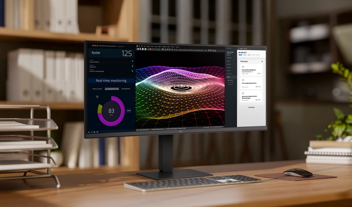 LG34U650A-B Ultrawide QHD Monitor — zo goed als nieuw