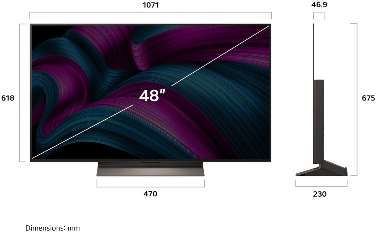 LG C5 OLED48C56LB - 48 inch TV — zo goed als nieuw