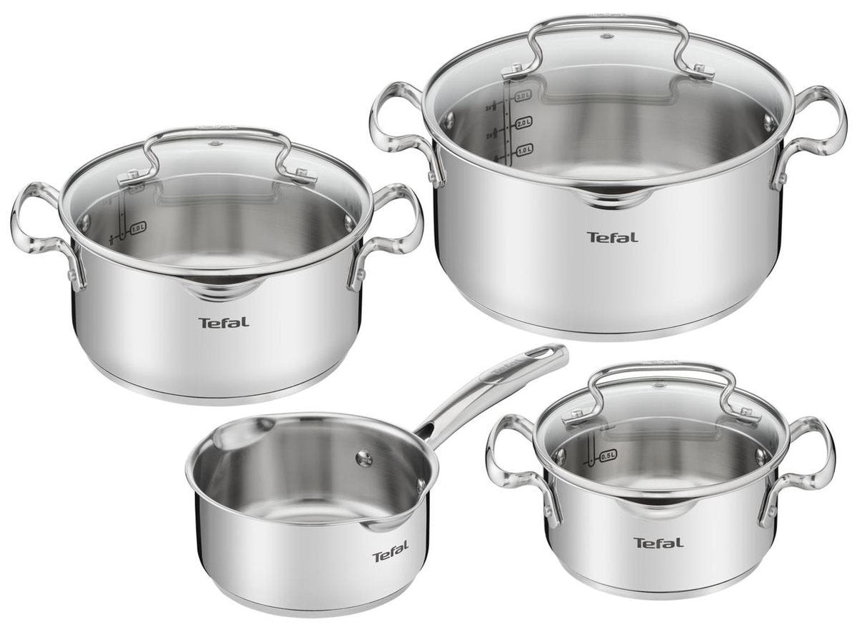 Tefal Duetto+ Pannenset 4-delig — zo goed als nieuw