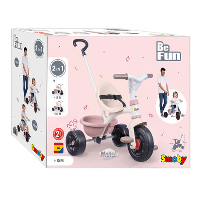 Smoby Be Fun Roze Driewieler — zo goed als nieuw