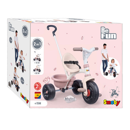 Smoby Be Fun Roze driewieler — zo goed als nieuw