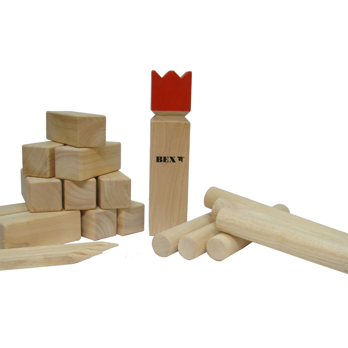 Bex Kubb Original Vikingschaak buitenspe — zo goed als nieuw