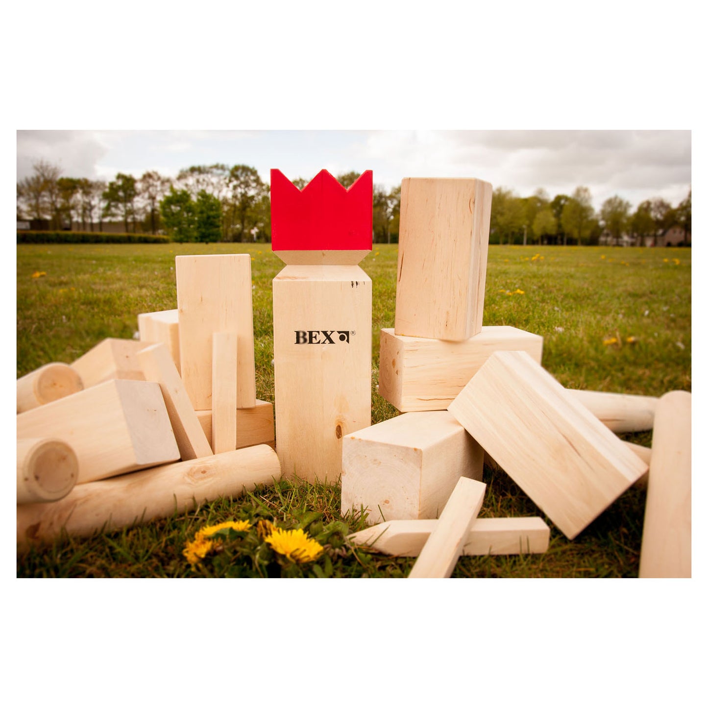Bex Kubb Original Vikingschaak buitenspe — zo goed als nieuw